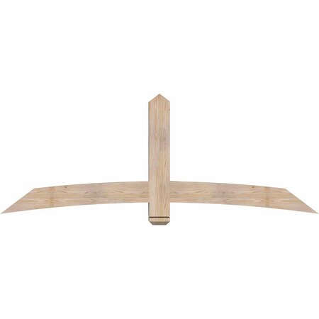 Ekena Millwork Bellingham Smooth Timber Gable Bracket, Douglas Fir, 84"W x 31"H x 5 1/2"D x 5 1/2"F, 9/12 Pitch GBW084X31X0606BEL00SDF